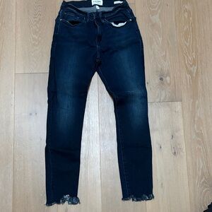 Frame Denim Size 28 Women's Dark Blue Ankle Jeans.